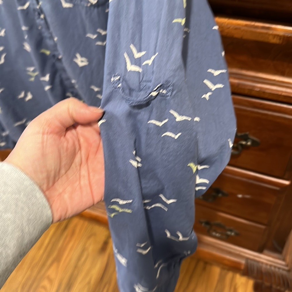 Columbia Women’s Top PFG Size L Large Performance Fishing Gear Bird Print - Picture 4 of 6